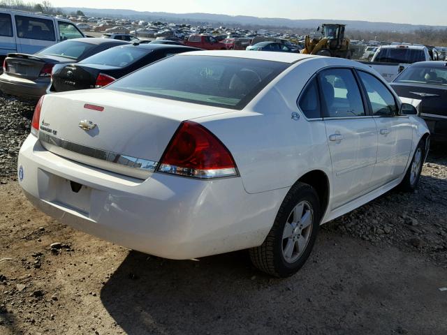 2G1WT57N491129854 - 2009 CHEVROLET IMPALA 1LT WHITE photo 4