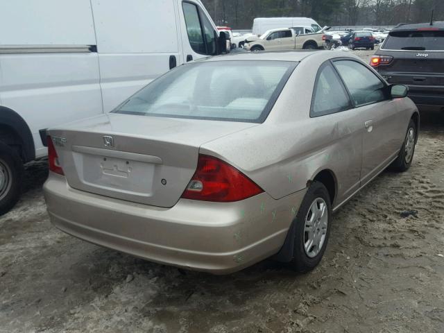 1HGEM21532L062530 - 2002 HONDA CIVIC LX BROWN photo 4