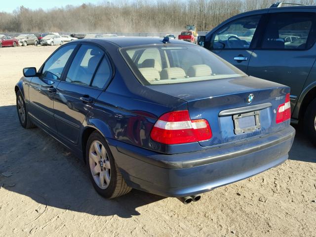 WBAAZ334X4KP89517 - 2004 BMW 325 IS SUL BLUE photo 3