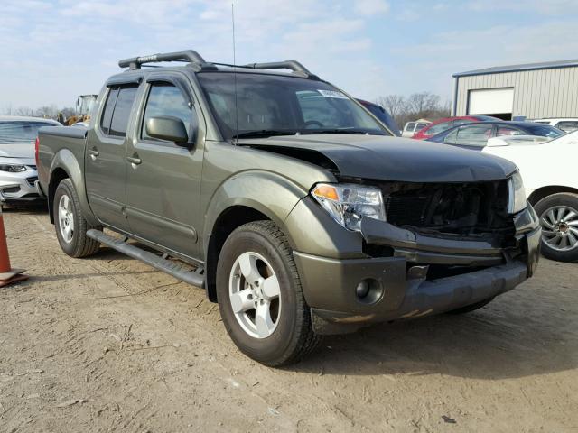 1N6AD07U15C420662 - 2005 NISSAN FRONTIER C GREEN photo 1