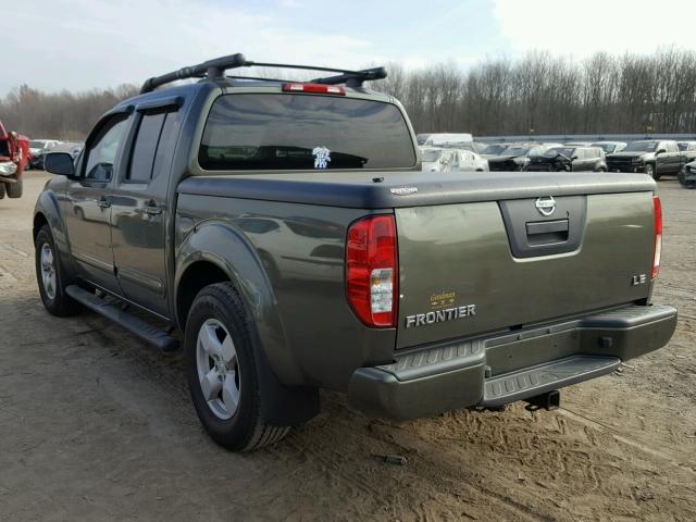 1N6AD07U15C420662 - 2005 NISSAN FRONTIER C GREEN photo 3