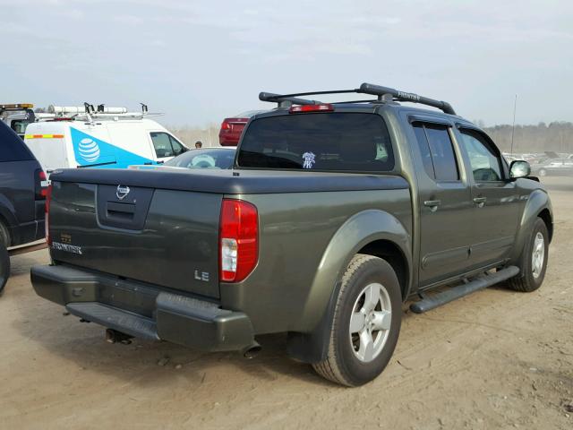 1N6AD07U15C420662 - 2005 NISSAN FRONTIER C GREEN photo 4