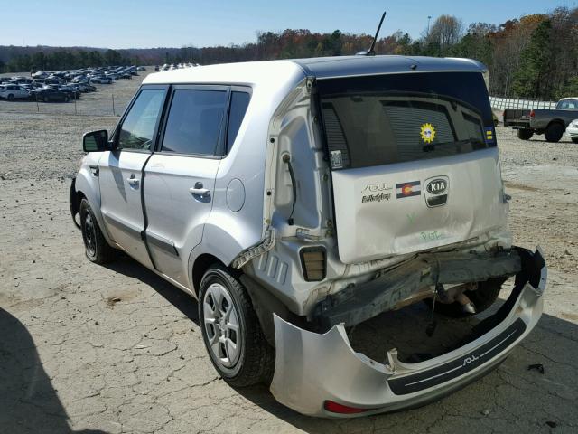 KNDJT2A56C7462270 - 2012 KIA SOUL SILVER photo 3