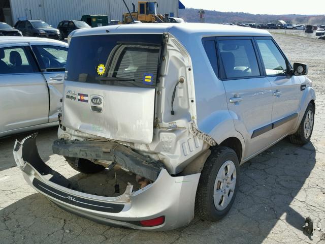 KNDJT2A56C7462270 - 2012 KIA SOUL SILVER photo 4