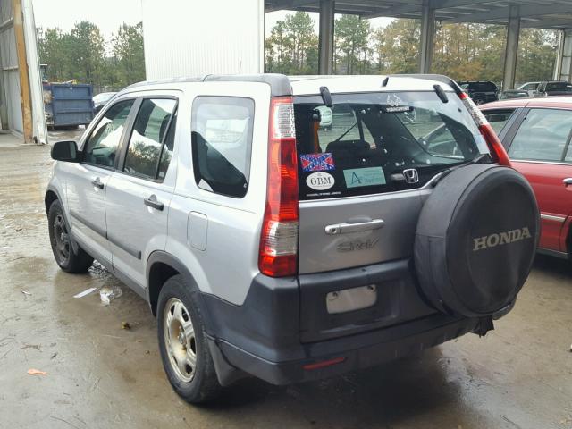 SHSRD78515U308283 - 2005 HONDA CR-V LX SILVER photo 3