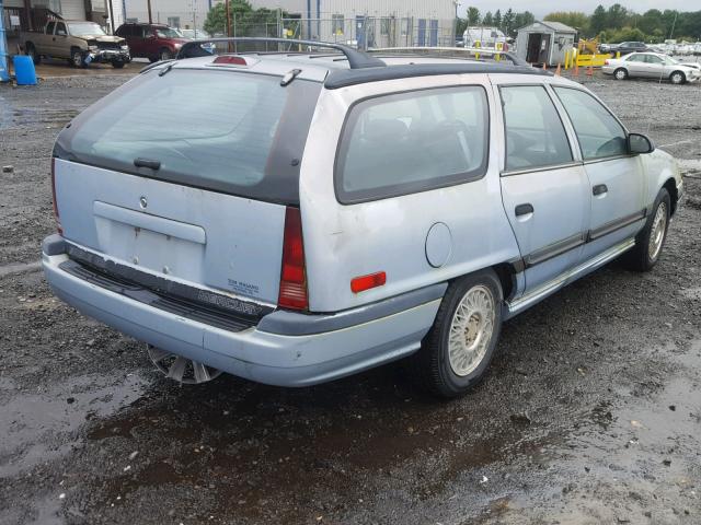 1MECM55U0MA626737 - 1991 MERCURY SABLE GS BLUE photo 4