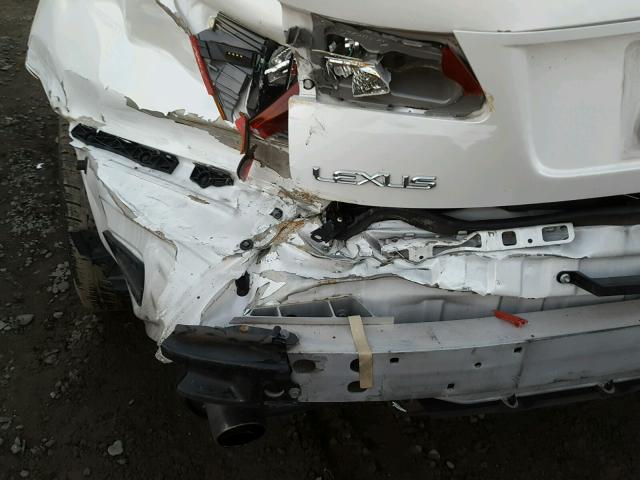 JTHBE262385019198 - 2008 LEXUS IS 350 WHITE photo 9