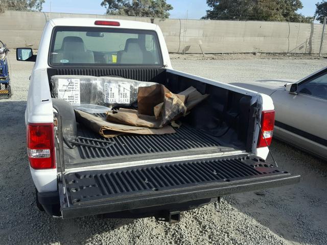 1FTYR10D39PA63115 - 2009 FORD RANGER WHITE photo 6