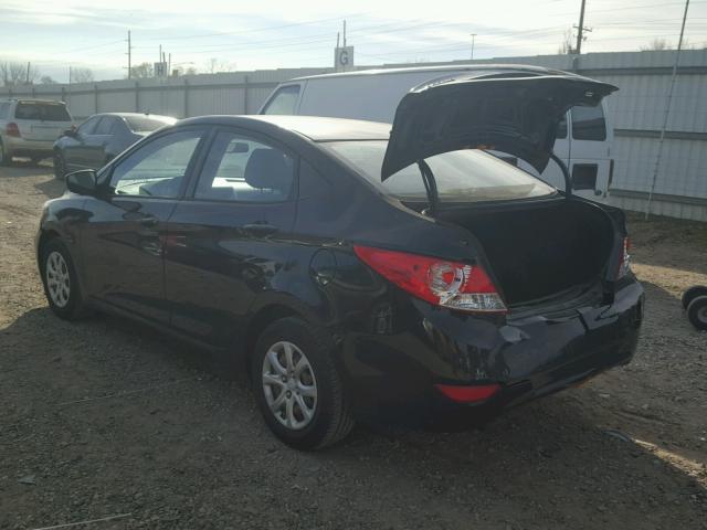 KMHCT4AEXDU559832 - 2013 HYUNDAI ACCENT GLS BLACK photo 3