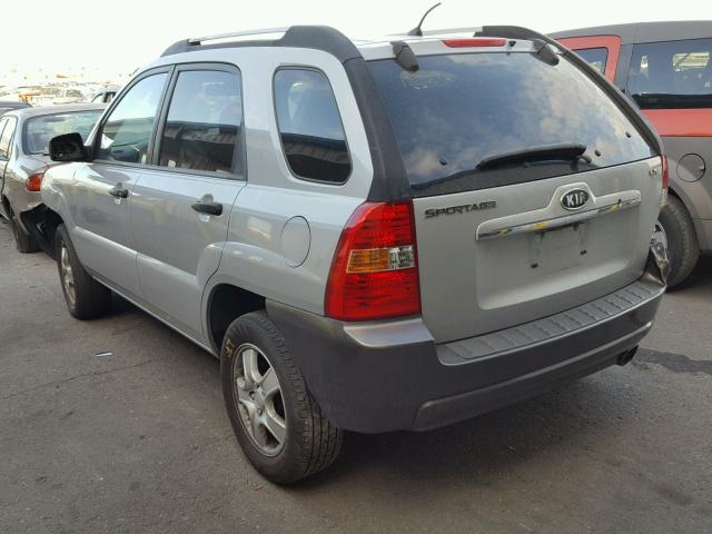 KNDJF724377376978 - 2007 KIA SPORTAGE L SILVER photo 3