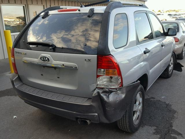 KNDJF724377376978 - 2007 KIA SPORTAGE L SILVER photo 4