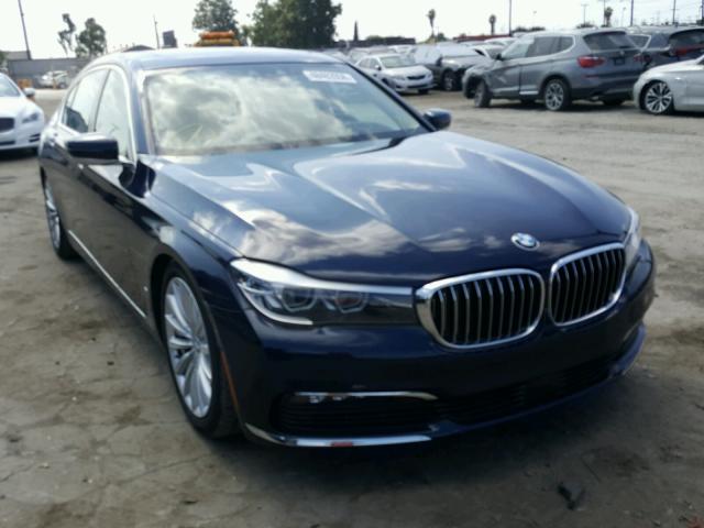 WBA7E2C54JG741812 - 2018 BMW 740 I BLUE photo 1