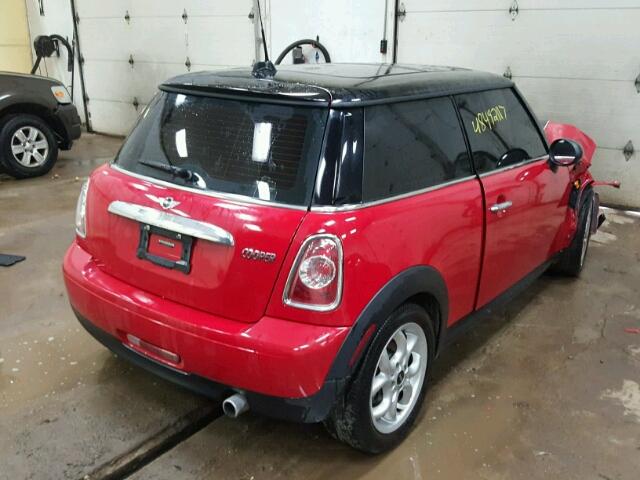 WMWSU3C59DT371018 - 2013 MINI COOPER RED photo 4