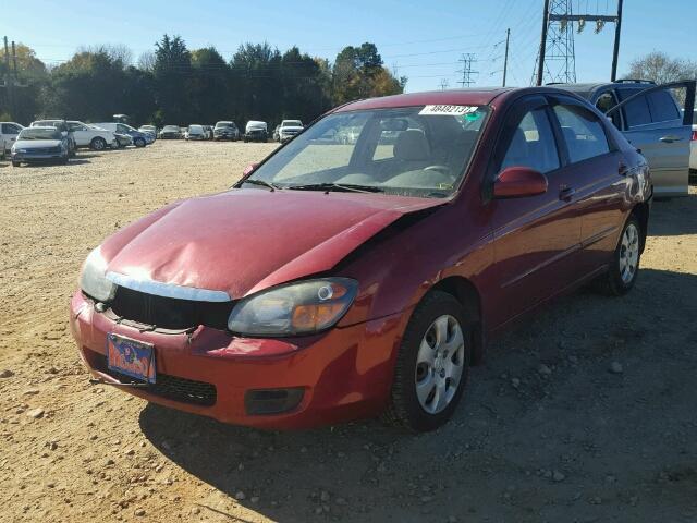 KNAFE221595614939 - 2009 KIA SPECTRA EX RED photo 2