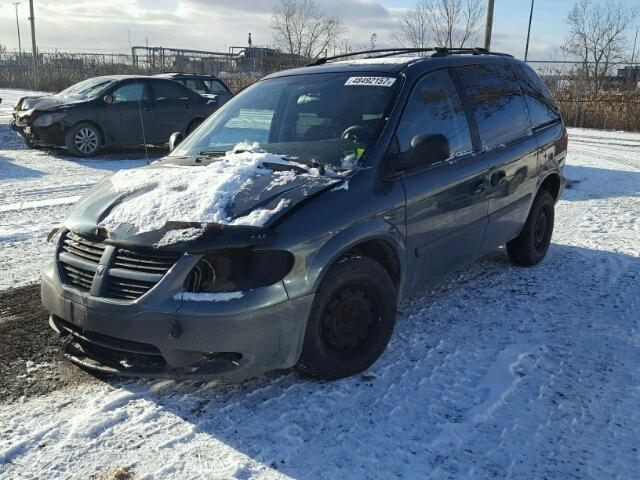 1D4GP25E27B168668 - 2007 DODGE CARAVAN SE BLUE photo 2