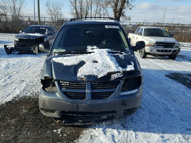 1D4GP25E27B168668 - 2007 DODGE CARAVAN SE BLUE photo 9