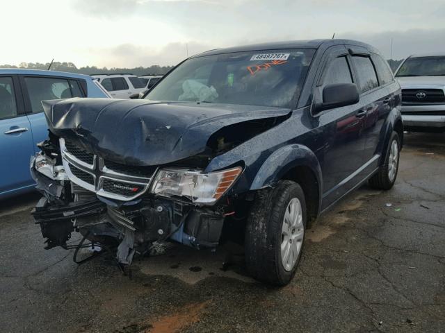 3C4PDCAB4DT732984 - 2013 DODGE JOURNEY SE BLUE photo 2