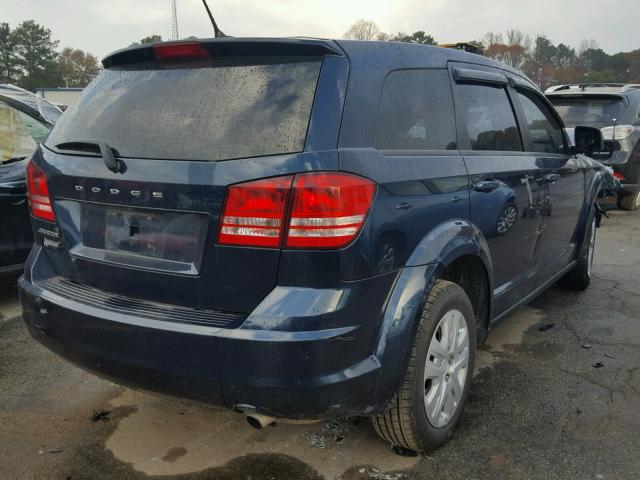 3C4PDCAB4DT732984 - 2013 DODGE JOURNEY SE BLUE photo 4