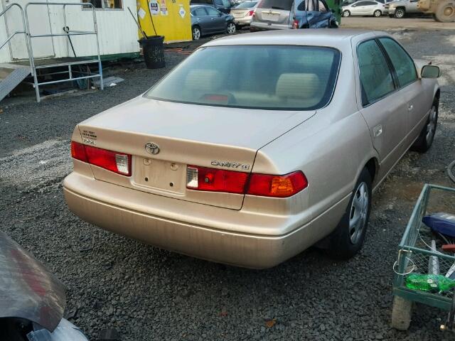 4T1BG22K31U085842 - 2001 TOYOTA CAMRY CE BEIGE photo 4