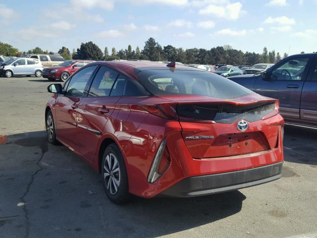 JTDKARFP6H3009018 - 2017 TOYOTA PRIUS PRIM წითელი ფოტო 3