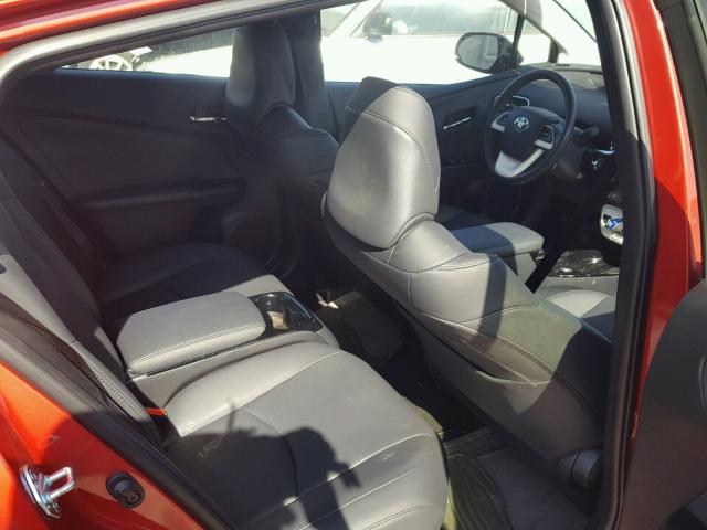 JTDKARFP6H3009018 - 2017 TOYOTA PRIUS PRIM წითელი ფოტო 6