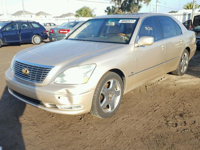 JTHBN36F540152206 - 2004 LEXUS LS 430 GOLD photo 2