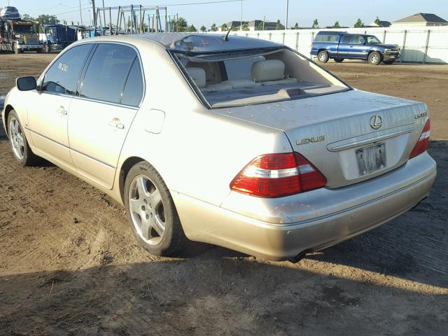 JTHBN36F540152206 - 2004 LEXUS LS 430 GOLD photo 3