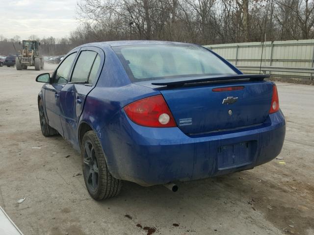 1G1AK52F557513880 - 2005 CHEVROLET COBALT BLUE photo 3