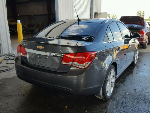 1G1PG5SB6D7125418 - 2013 CHEVROLET CRUZE LTZ GRAY photo 4