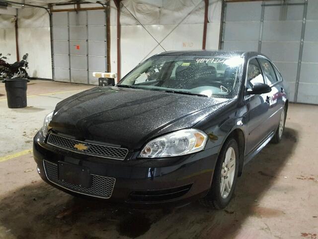 2G1WB5E35E1166264 - 2014 CHEVROLET IMPALA LIM BLACK photo 2