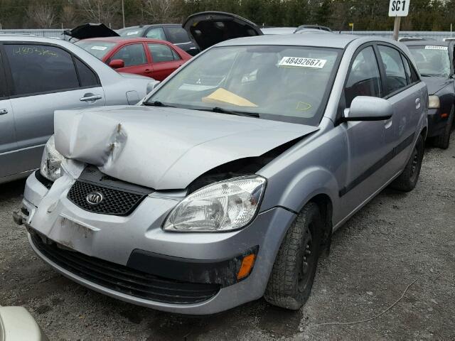 KNADE243596480417 - 2009 KIA RIO 5 SX SILVER photo 2