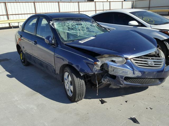 KNAFE221495600353 - 2009 KIA SPECTRA EX BLUE photo 1