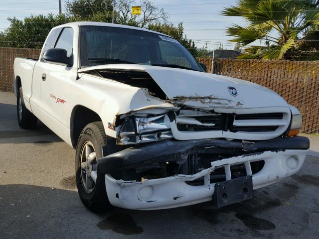 1B7GL22X3XS231503 - 1999 DODGE DAKOTA WHITE photo 1