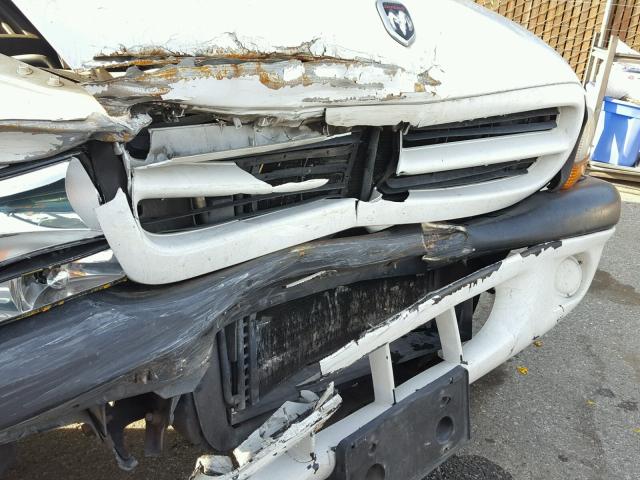 1B7GL22X3XS231503 - 1999 DODGE DAKOTA WHITE photo 9