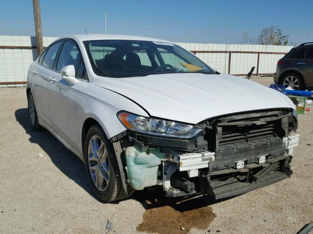 3FA6P0H71DR237132 - 2013 FORD FUSION SE WHITE photo 1