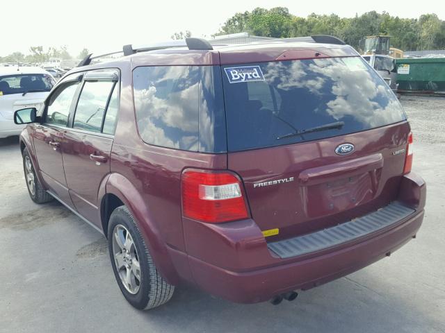 1FMDK03176GA14988 - 2006 FORD FREESTYLE RED photo 3