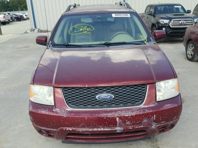 1FMDK03176GA14988 - 2006 FORD FREESTYLE RED photo 9