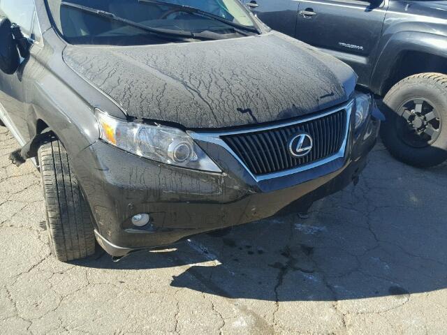 2T2ZK1BA9BC063857 - 2011 LEXUS RX 350 BLACK photo 9