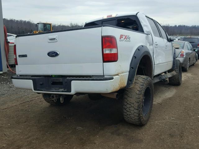 1FTPW14588FB06388 - 2008 FORD F150 SUPER WHITE photo 4