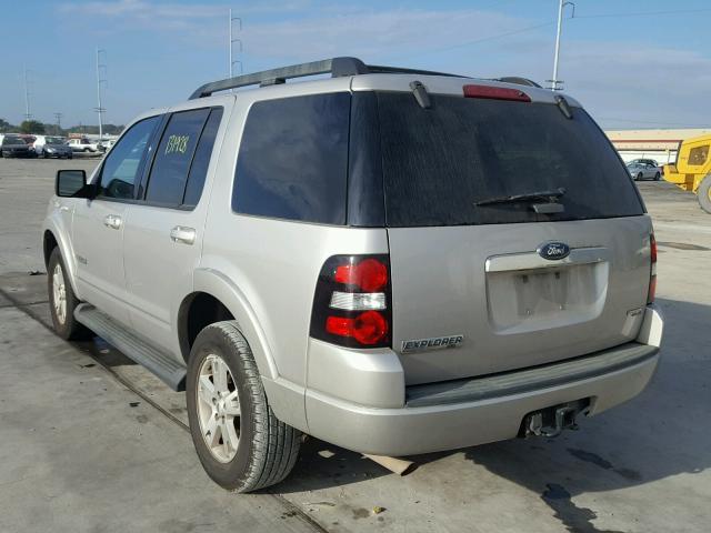 1FMEU63E37UA60230 - 2007 FORD EXPLORER X SILVER photo 3