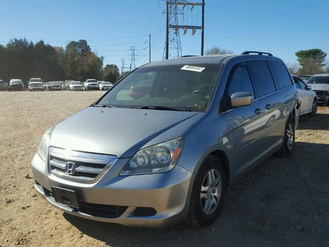 5FNRL38707B095334 - 2007 HONDA ODYSSEY EX SILVER photo 2