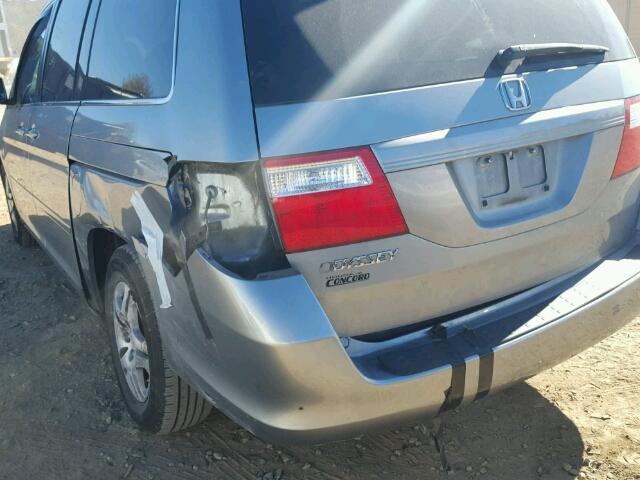 5FNRL38707B095334 - 2007 HONDA ODYSSEY EX SILVER photo 9