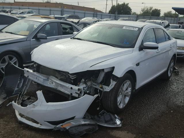 1FAHP2H85EG170153 - 2014 FORD TAURUS SEL WHITE photo 2