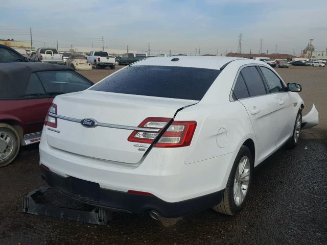 1FAHP2H85EG170153 - 2014 FORD TAURUS SEL WHITE photo 4