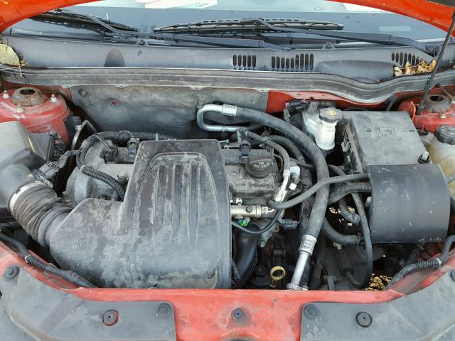 1G2AS18H197135608 - 2009 PONTIAC G5 RED photo 7