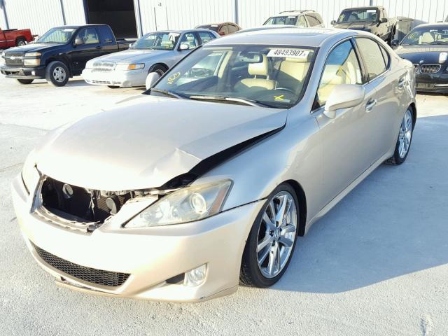 JTHBE262362001492 - 2006 LEXUS IS 350 GOLD photo 2