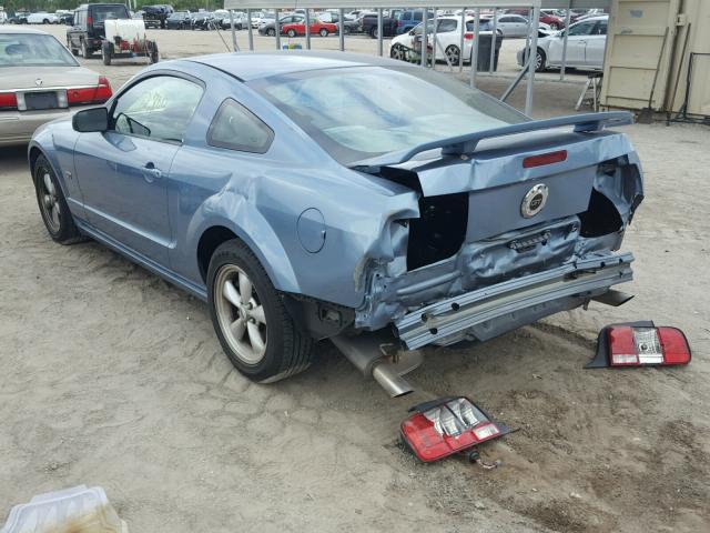 1ZVFT82H075235110 - 2007 FORD MUSTANG BLUE photo 1