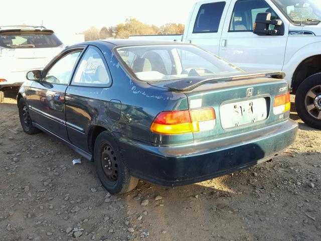 1HGEJ8249TL087693 - 1996 HONDA CIVIC EX GREEN photo 3