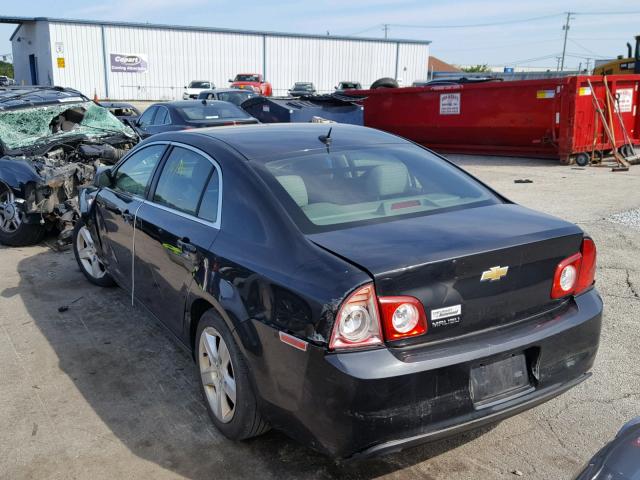1G1ZB5E14BF190748 - 2011 CHEVROLET MALIBU LS შავი ფოტო 3