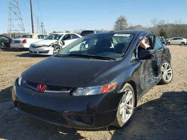 2HGFG21526H702418 - 2006 HONDA CIVIC SI BLACK photo 2